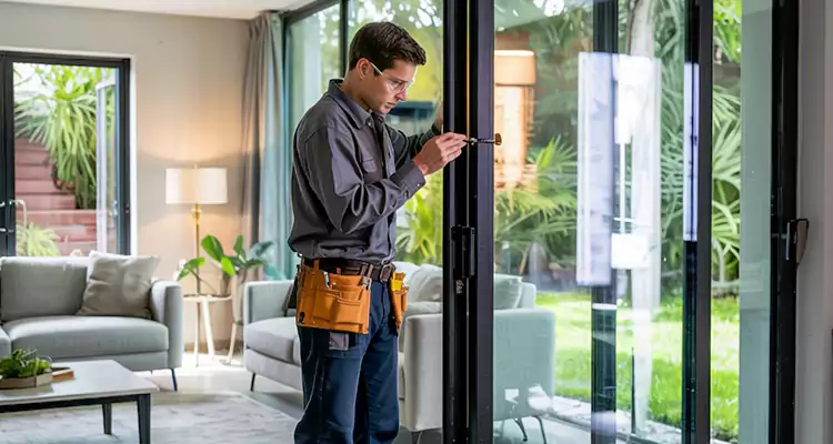 Sliding Door Jamb Lock Repair in Palm Beach Gardens, FL