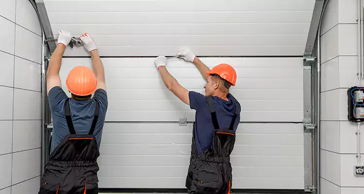 Garage Door Bottom Panel Repair in Palm Beach Gardens, FL